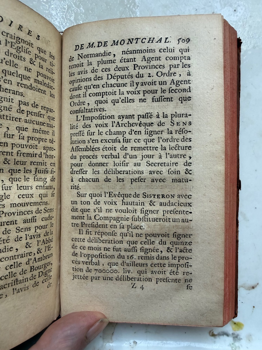 Mémoires de Mr de Montchal .Sur les particularités de la Vie et du Ministère de Richelieu. 1718-photo-2