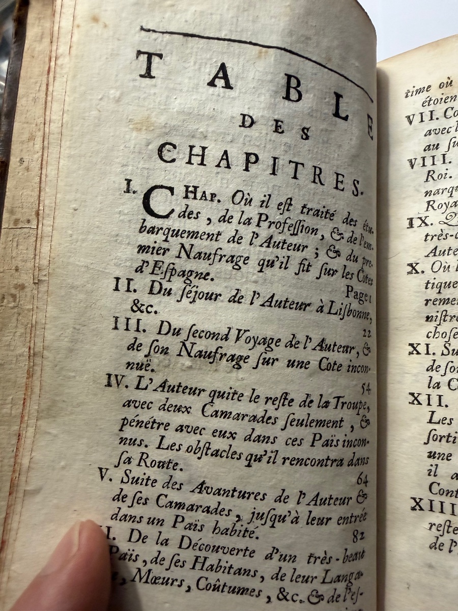  Vol. 1. In 12: The Travels And Adventures Of Jacques Massé. Published In Bordeaux By Jacques l'Aveugle. 1710-photo-4