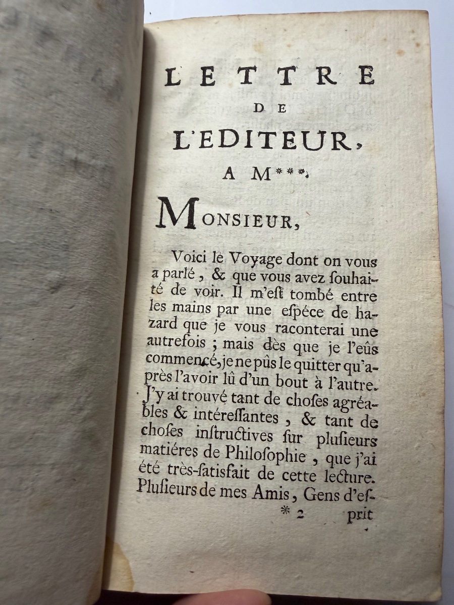  Vol. 1. In 12: The Travels And Adventures Of Jacques Massé. Published In Bordeaux By Jacques l'Aveugle. 1710-photo-5