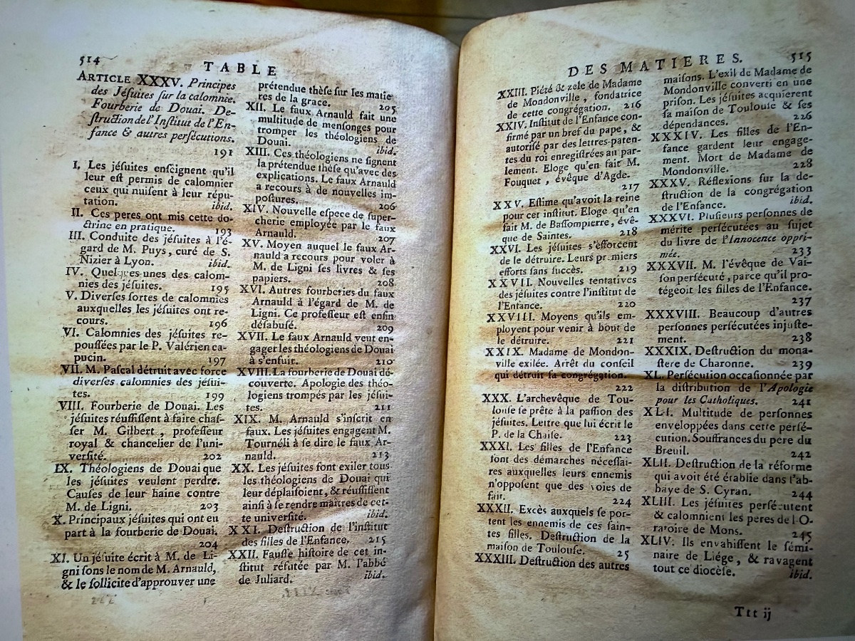 Bel "Abrégé de l'Histoire Ecclésiastique" en 13 Vol.In 4 de Bonaventure Racine , plats Armoriés-photo-4