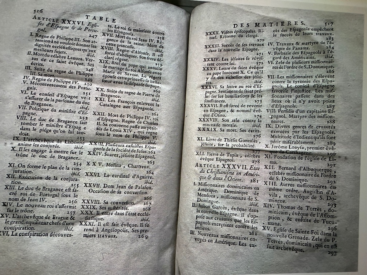 Bel "Abrégé de l'Histoire Ecclésiastique" en 13 Vol.In 4 de Bonaventure Racine , plats Armoriés-photo-5