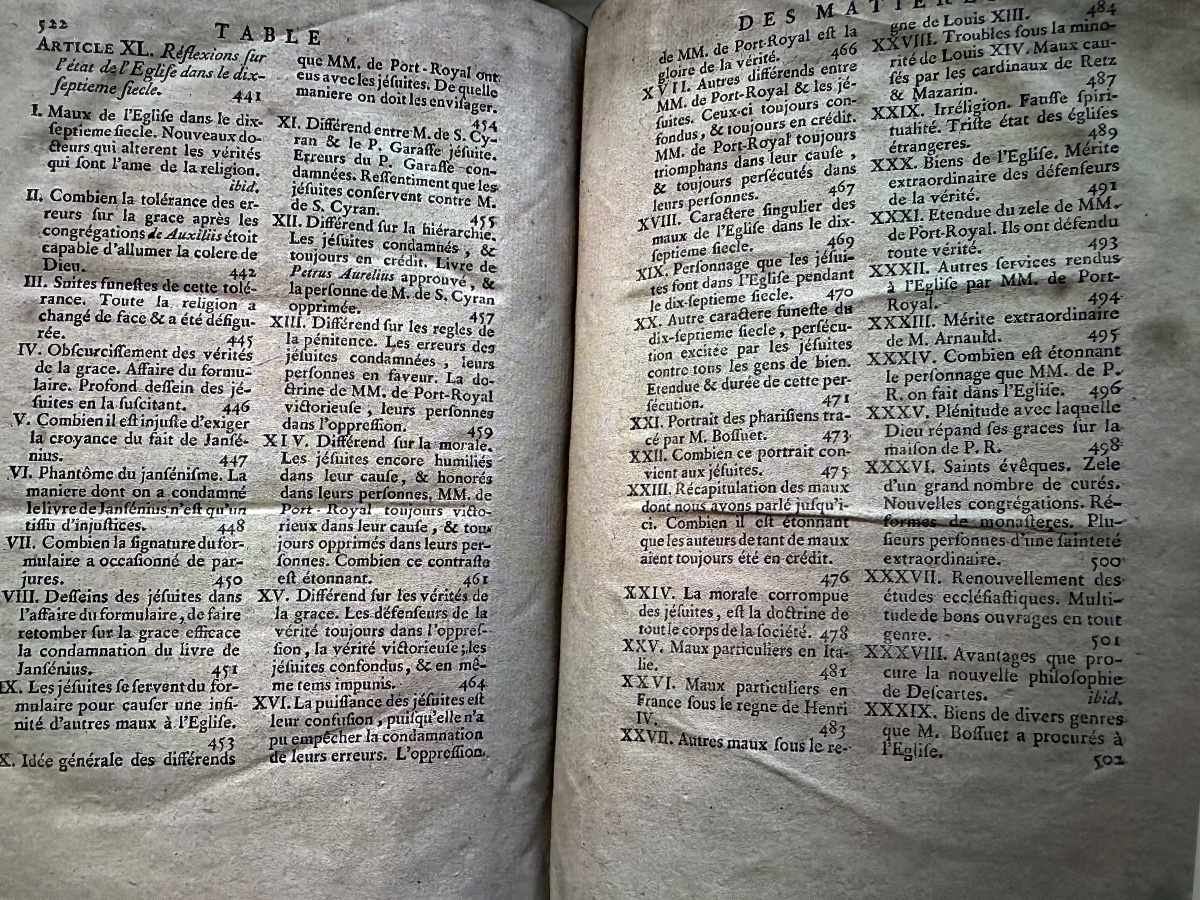Bel "Abrégé de l'Histoire Ecclésiastique" en 13 Vol.In 4 de Bonaventure Racine , plats Armoriés-photo-6