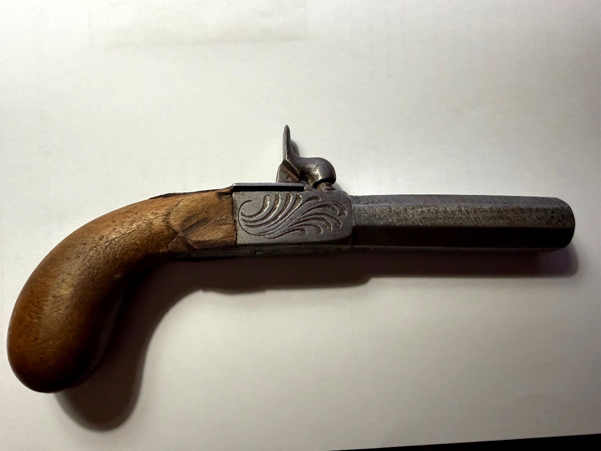 19th-century Pocket Percussion Pistol, "fist Gun" Or "chest Pistol," Circa 1840 -photo-3
