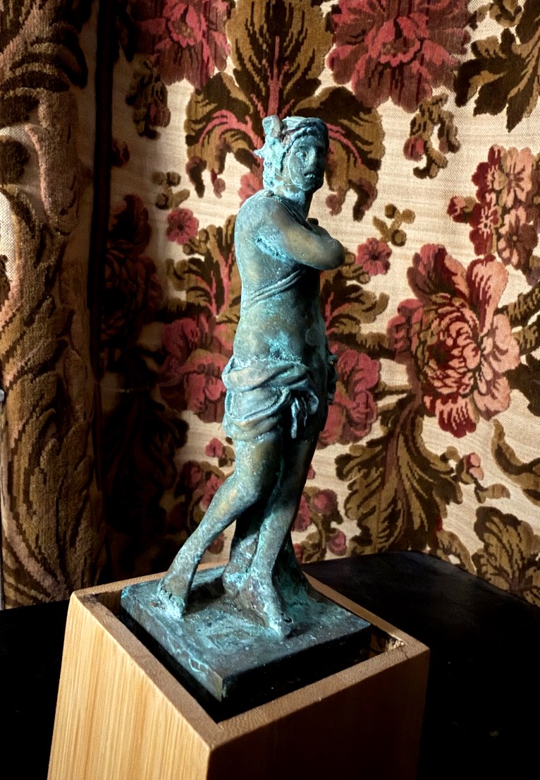 Antic Mercure En Bronze-photo-3