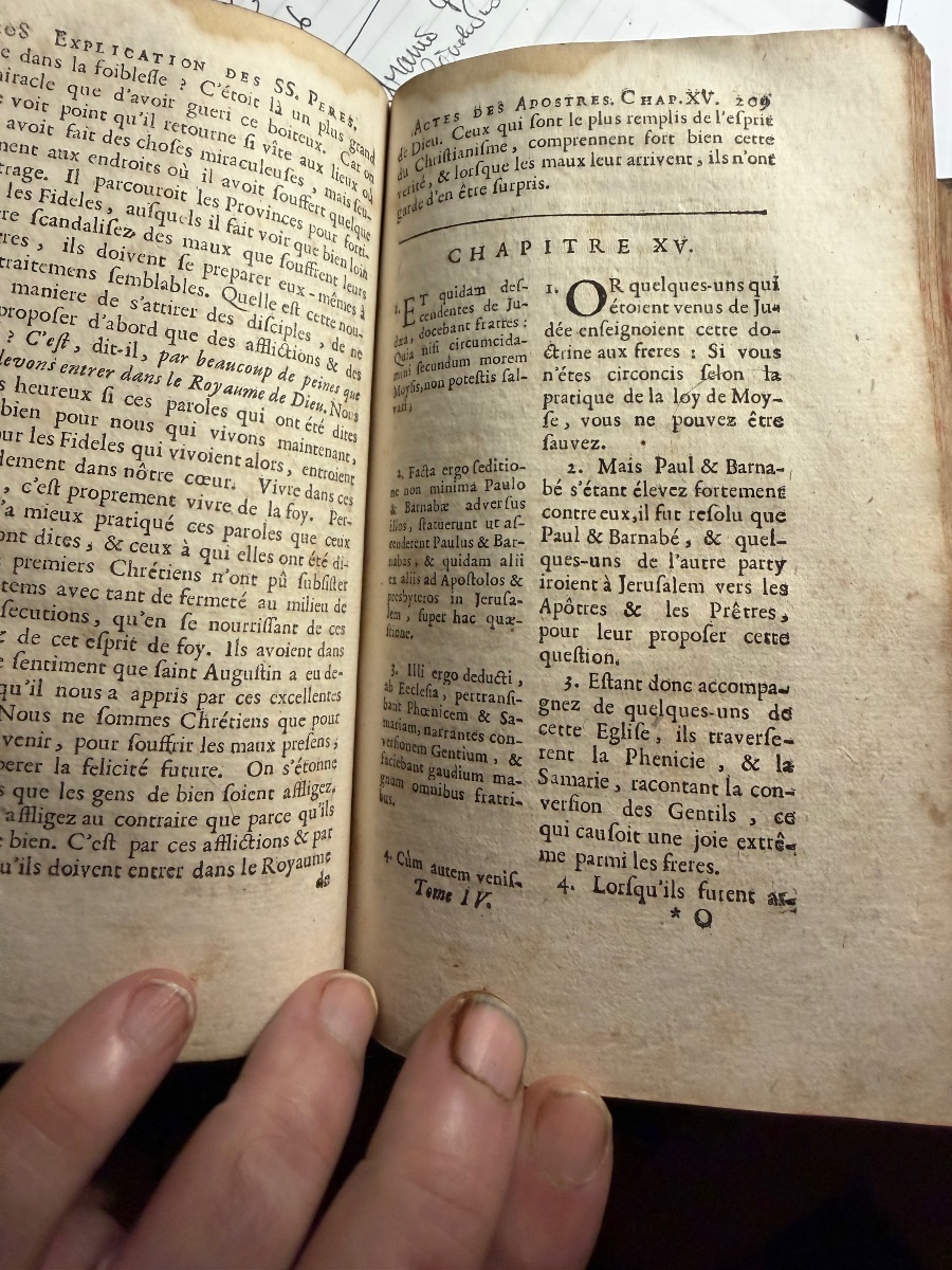 Fort Vol.In 8 ,1690 à Lyon "Explication de S. Augustin" & autres.Pères Latins Actes des Apôtres-photo-3