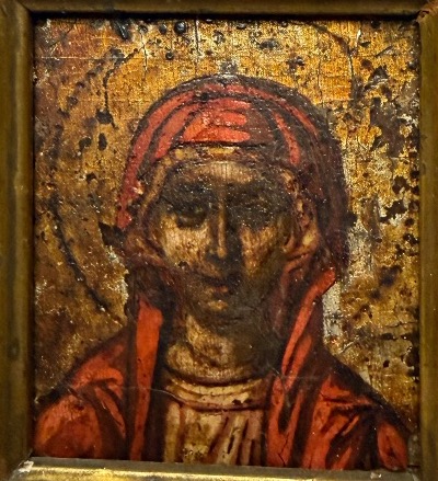 A Framed 18th-century Greek Orthodox Miniature Icon Depicting The Virgin Mary-photo-6