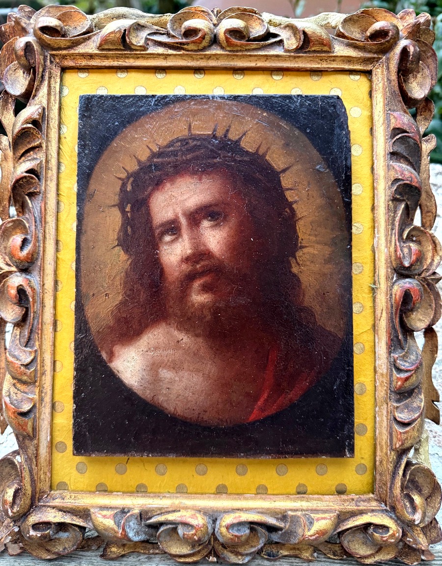 Famous Christ, Guido Reni's Depiction Of *ecce Homo*, An 18th-century Framed Studio Reduction
