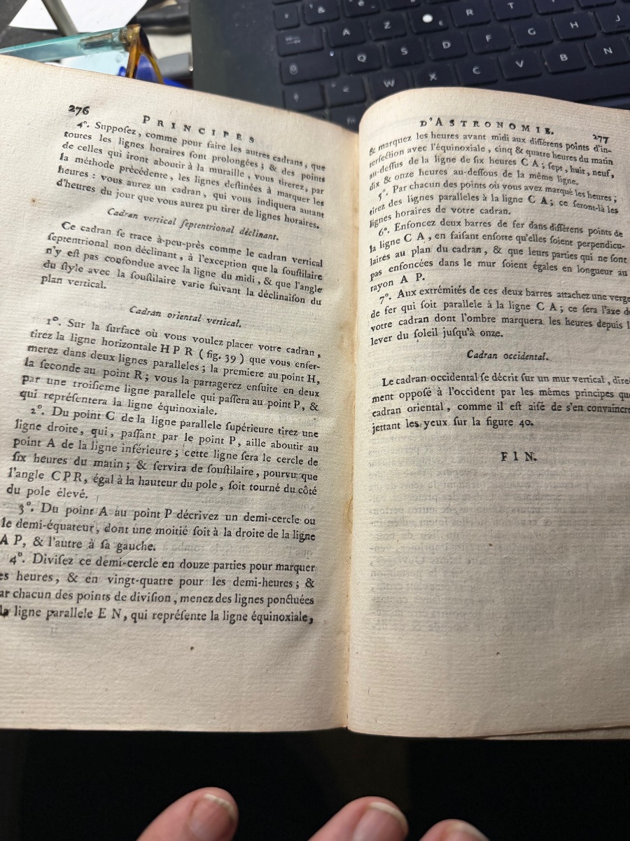 Principes d'Astronomie  . Par M. Wandelaincourt . I VolIn 8 , à Paris 1784-photo-6