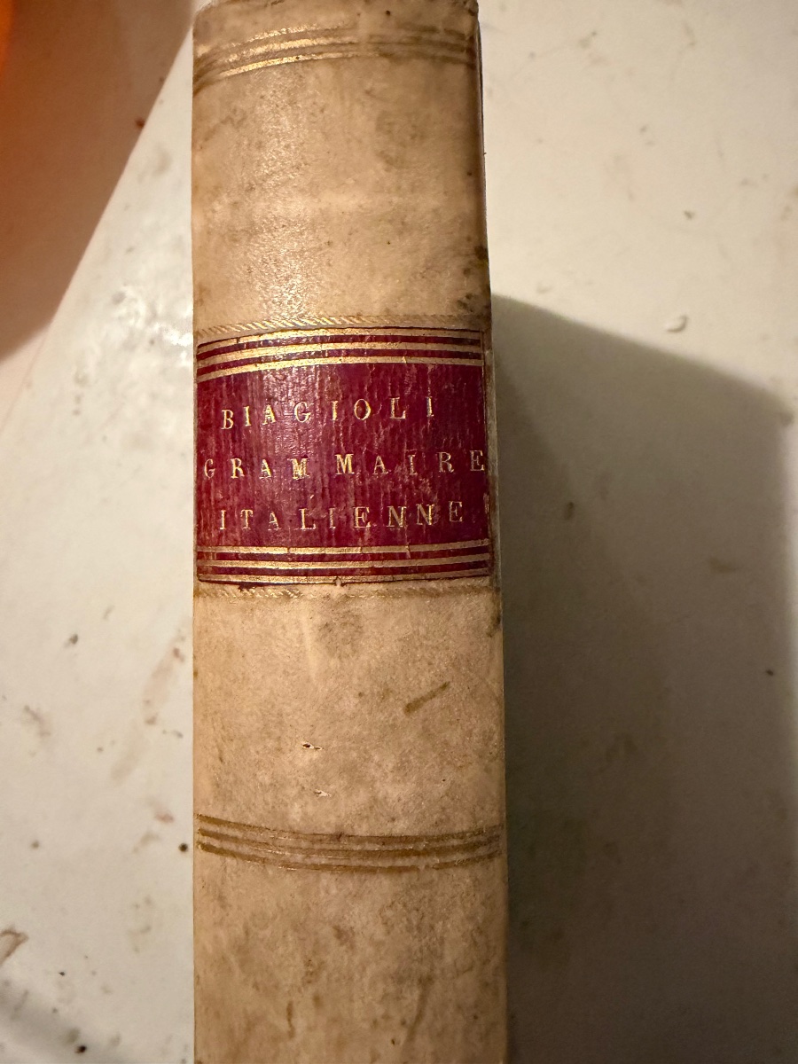 Grammaire Italienne,élémentaire et raisonnée,suivi d'un traitéde la Poésie Italienne Paris 1808-photo-2