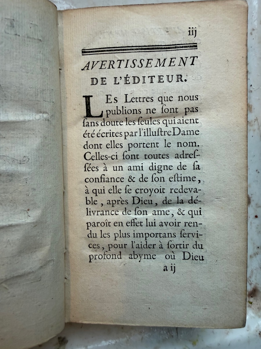 Lettres de Madame la Duchesse de la Vallière , morte religieuse Carmélite 1 Vol. In 12 ,A Liège-photo-2