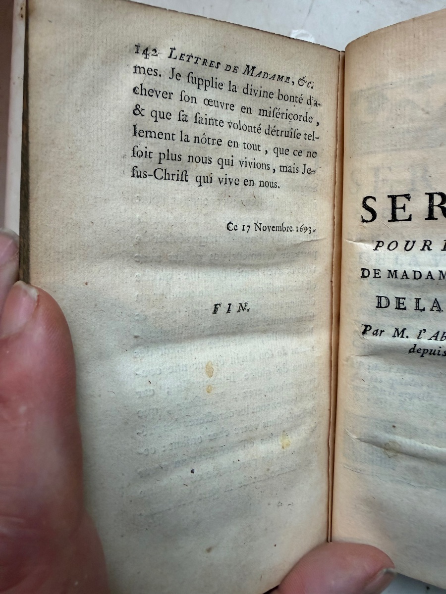 Lettres de Madame la Duchesse de la Vallière , morte religieuse Carmélite 1 Vol. In 12 ,A Liège-photo-7