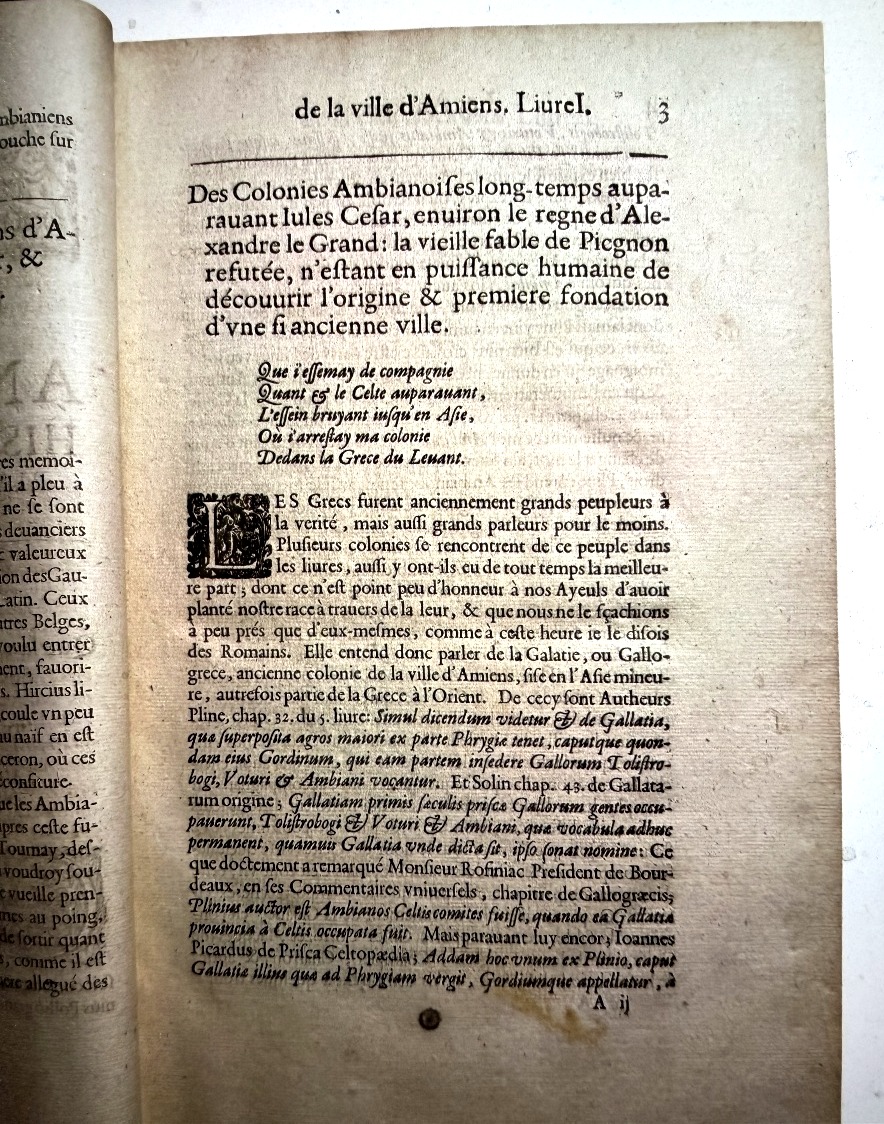 Les Antiquités , Histoires &choses plus remarquables de la Ville d'Amiens 1642 .Ade La Morlière-photo-5