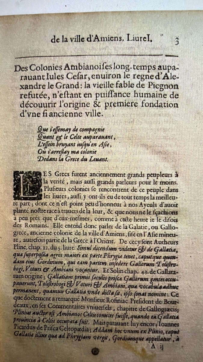 Les Antiquités , Histoires &choses plus remarquables de la Ville d'Amiens 1642 .Ade La Morlière-photo-4