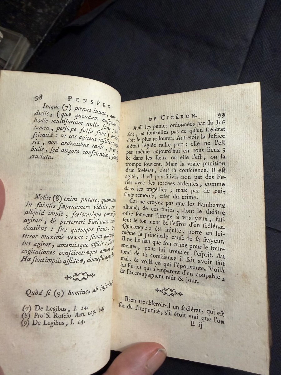 Pensées De Ciceron , 1 Vol. In 12-photo-5