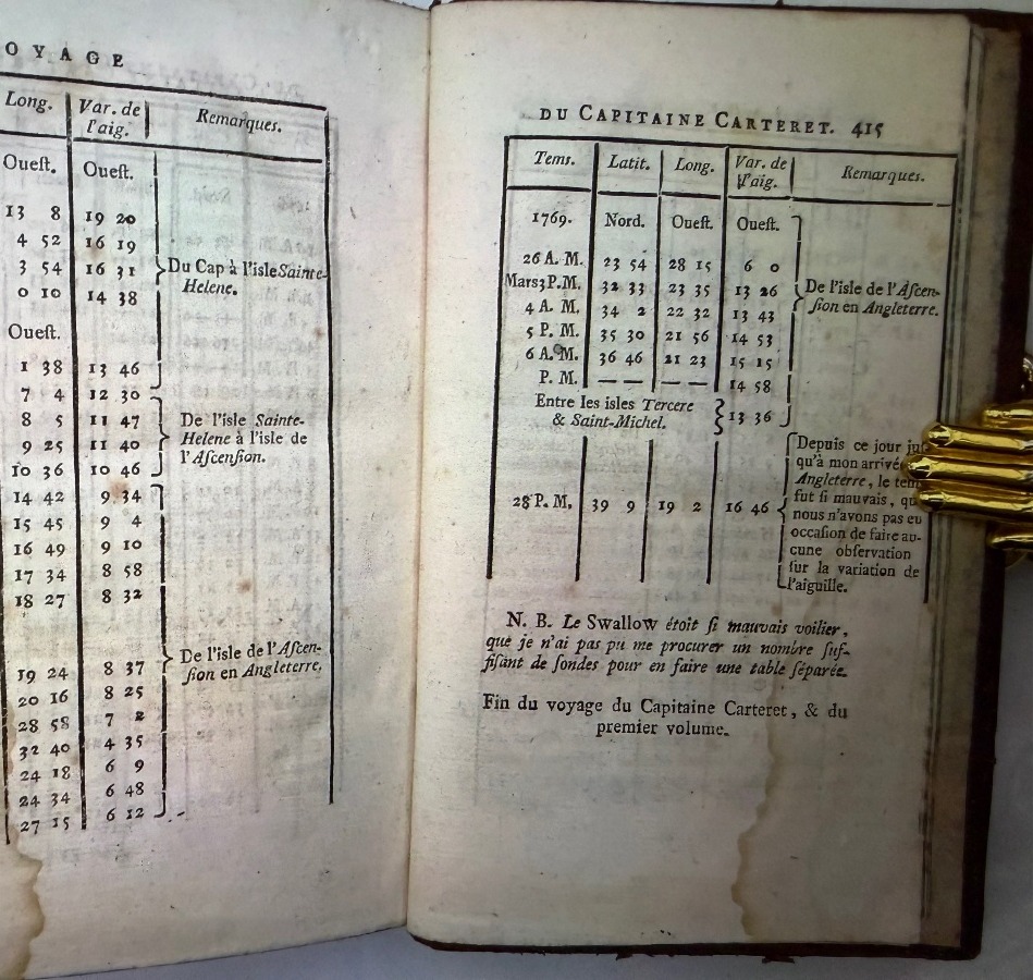  4 Vol:Relation des Voyages entrepris par sa Majesté Britannique exécutés par le Commodore.1774-photo-3