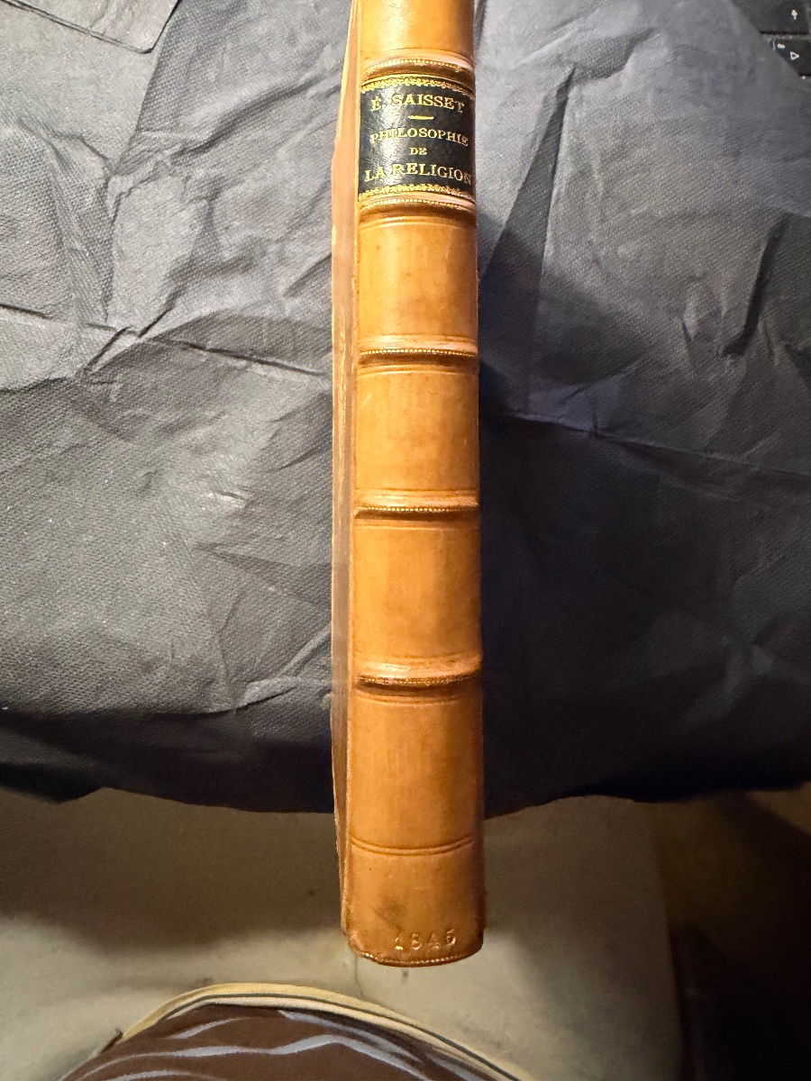 1  Vol Armes Guillaume Pavée de Vendeuvre :"Essais sur la Philosophie et la Religion" E Saisset-photo-3