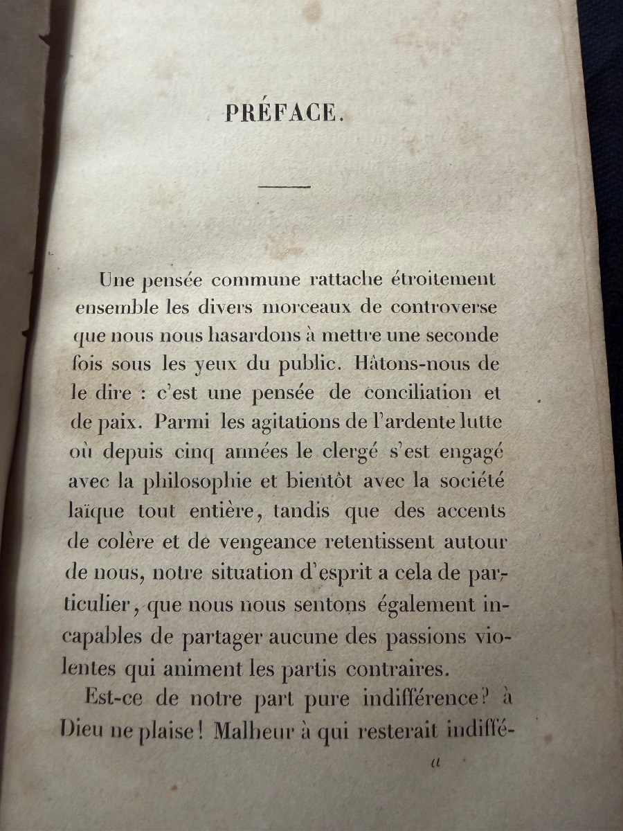 1  Vol Armes Guillaume Pavée de Vendeuvre :"Essais sur la Philosophie et la Religion" E Saisset-photo-4