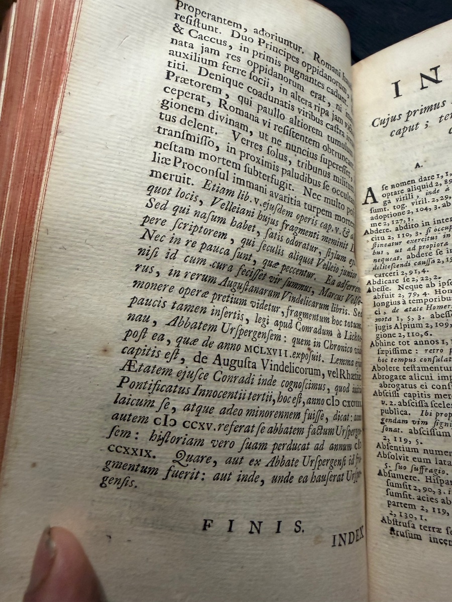 "a Beautiful 'history Of Rome' In A Fine In.8 Volume, Lyon, 1719. By Velleius Paterculus / Petro Burmanno"-photo-7