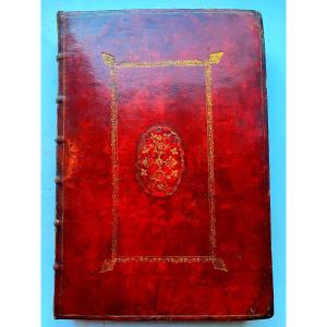 Large In Plano Red Morocco At The Du Seuil "letters From The Illustrious Cardinal Dossat" 1641