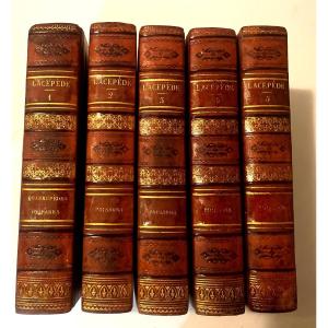 Works Of Count De Lacépède “natural History Of Oviparous Quadrupeds & Fish” 5vol.