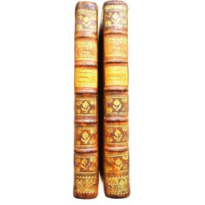 Two Volumes In 8 New Condition "various Works By M. L De Chaulieu". Amsterdam 1733. Chatelain