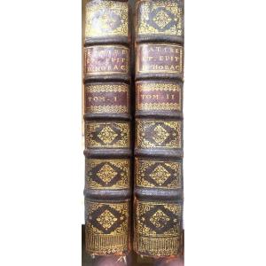 Unique manuscrit du traducteur en 2vol In4" Traduction N.elle en vers Français  d'Horace" 17ème