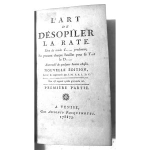 Outil bien utile en ce moment:"L'Art de Désopiler la Rate". A Venise Antoin. Pasquinetti 178873