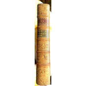  Histoire : "Siècle de Louis XIV" , tome  In 4 complet,  des Oeuvres de Voltaire, a Genève 1769