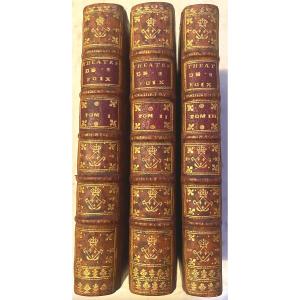 Trois Vol. In 12 dos aux Armes du Château de Meudon (Filles de Louis XV) "Théâtre de Saintfoix"