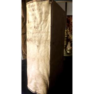 Fort Vol.I, 8 en velin à rabats d'Arnoldi Vinni JC. De Jurisprudence Civile en , 4 Livres ,1664