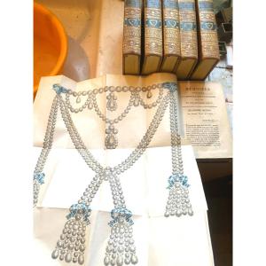 L' "Affaire du Collier" de l'Abbé Georgel en 6 Vol.In8 : Mémoires pour servir l'Histoire Ed. Or