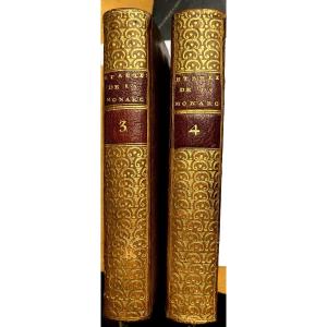 Tome 3 &4 de l'Histoire de l'établissement de la Monarchie Française dans les Gaules . Dubos 18