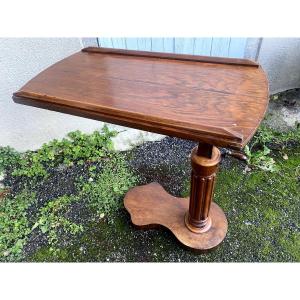 Large Rolling Work Table With Sturdy Base, Height-adjustable Crank, And Tiltable