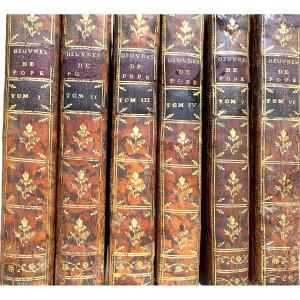 Oeuvres Diverses de Pope Philosophe Anglais , traduites . Arksee & Merkus, 1758 . Ed. Illustrée