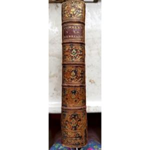 Bel exemplaire In 4. des "Commentaires sur la Henriade" de Voltaire  par Feu Mr de la Beaumelle