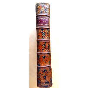 Bel exemplaire In 4. des "Commentaires sur la Henriade" de Voltaire  par Feu Mr de la Beaumelle