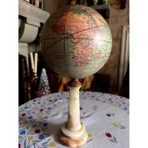Terrestrial Globe U.s.a . Weeber Costello Co. Chicago Heights Illinois Circa XXème