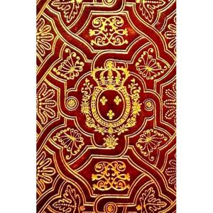 Belle Semaine Sainte  XVIII en maroquin rouge reliure a la fanfare  In8.:aux Armes de Louis XV 