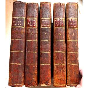 Rares 5 Vol In8. "Voyage dans l'intérieur de la Chine et en Tartarie -1798 . Lord Macartney 18è