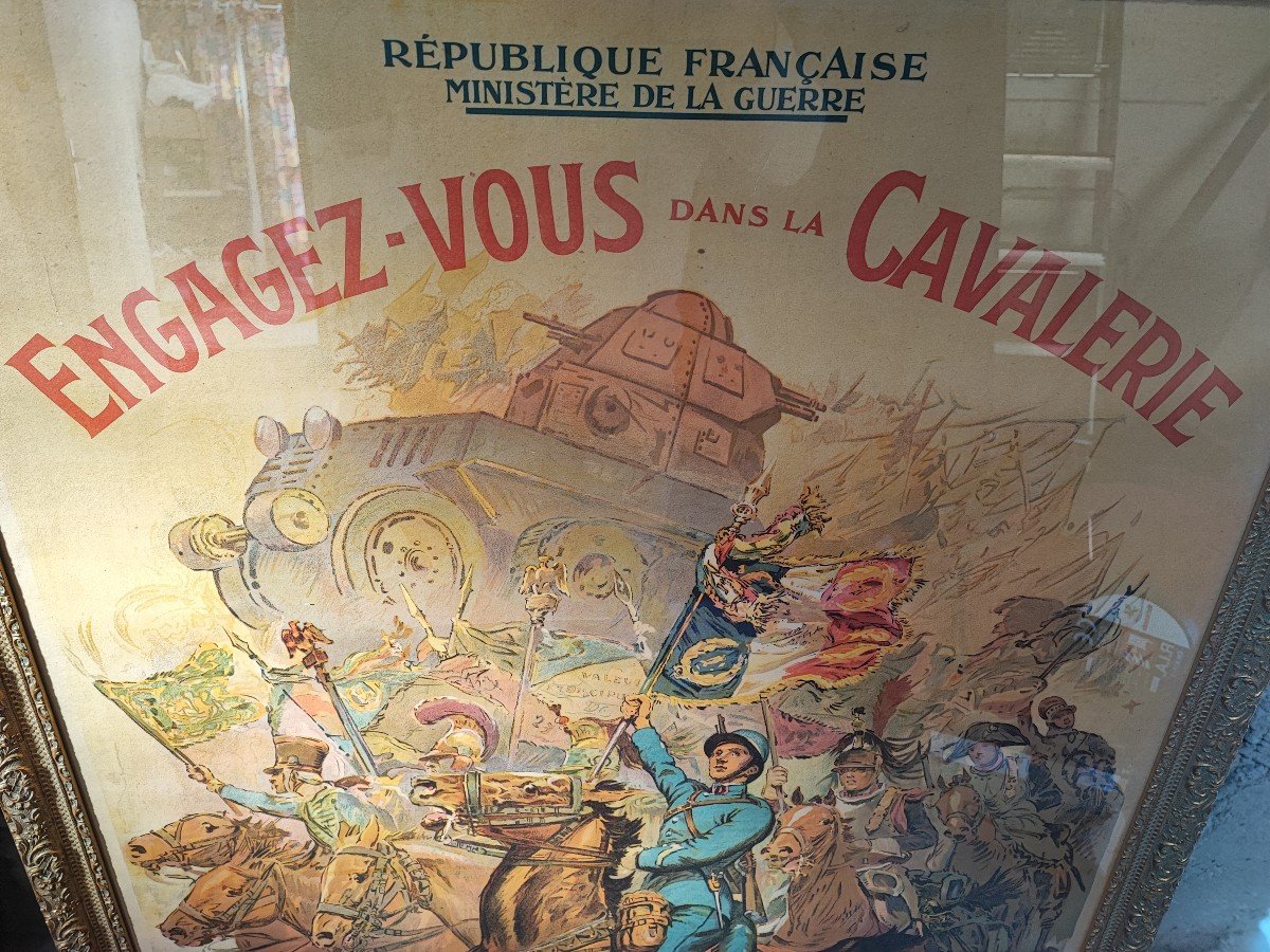 Affiche De Publicité De Georges Scott 1929 - Engagez Vous Dans La Cavalerie-photo-1