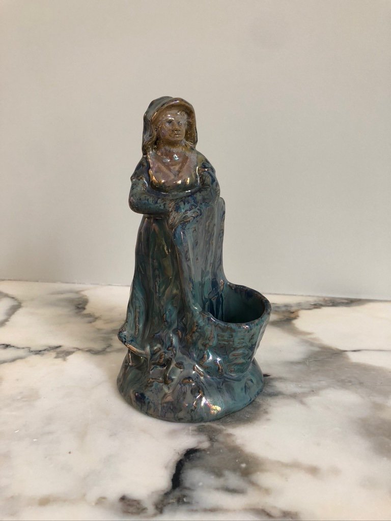 Sculpture Of Woman At Huche From A. Finot-photo-3