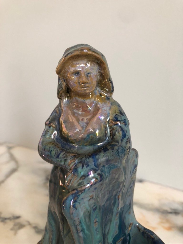 Sculpture Of Woman At Huche From A. Finot-photo-4