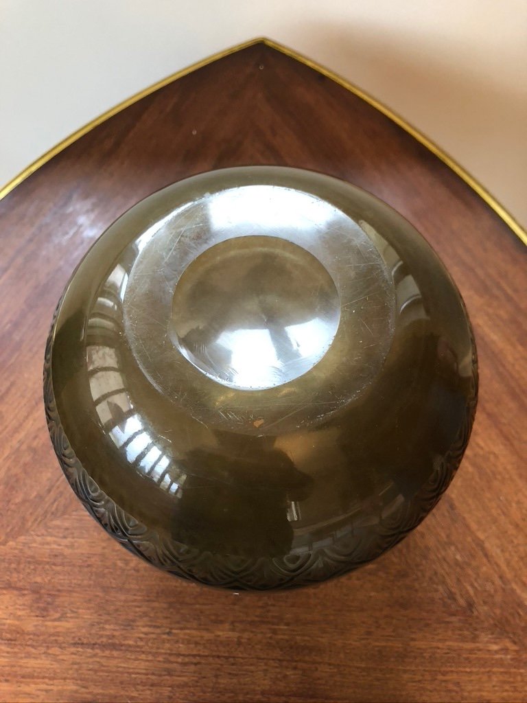 Vase en verre fumé Era Lalique-sabinot-verrelys-photo-2