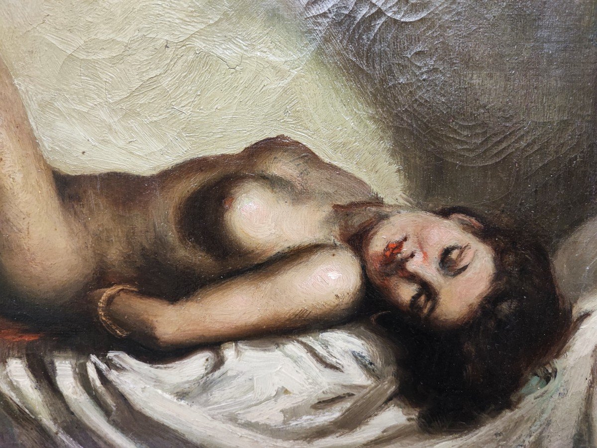 Paul Remy - Hst Nude Lying Against The Light-photo-3