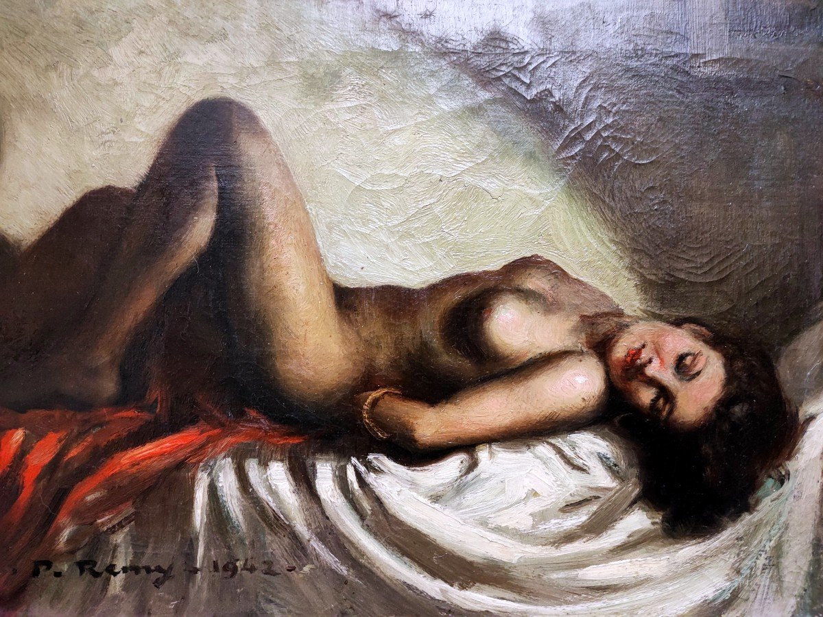 Paul Remy - Hst Nude Lying Against The Light
