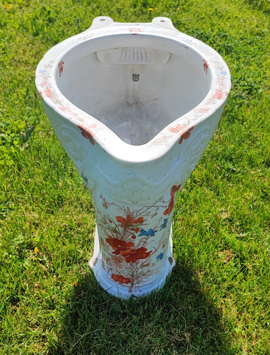 Rare Ancienne Toilette cuvette de WC epoque XIXème -photo-3