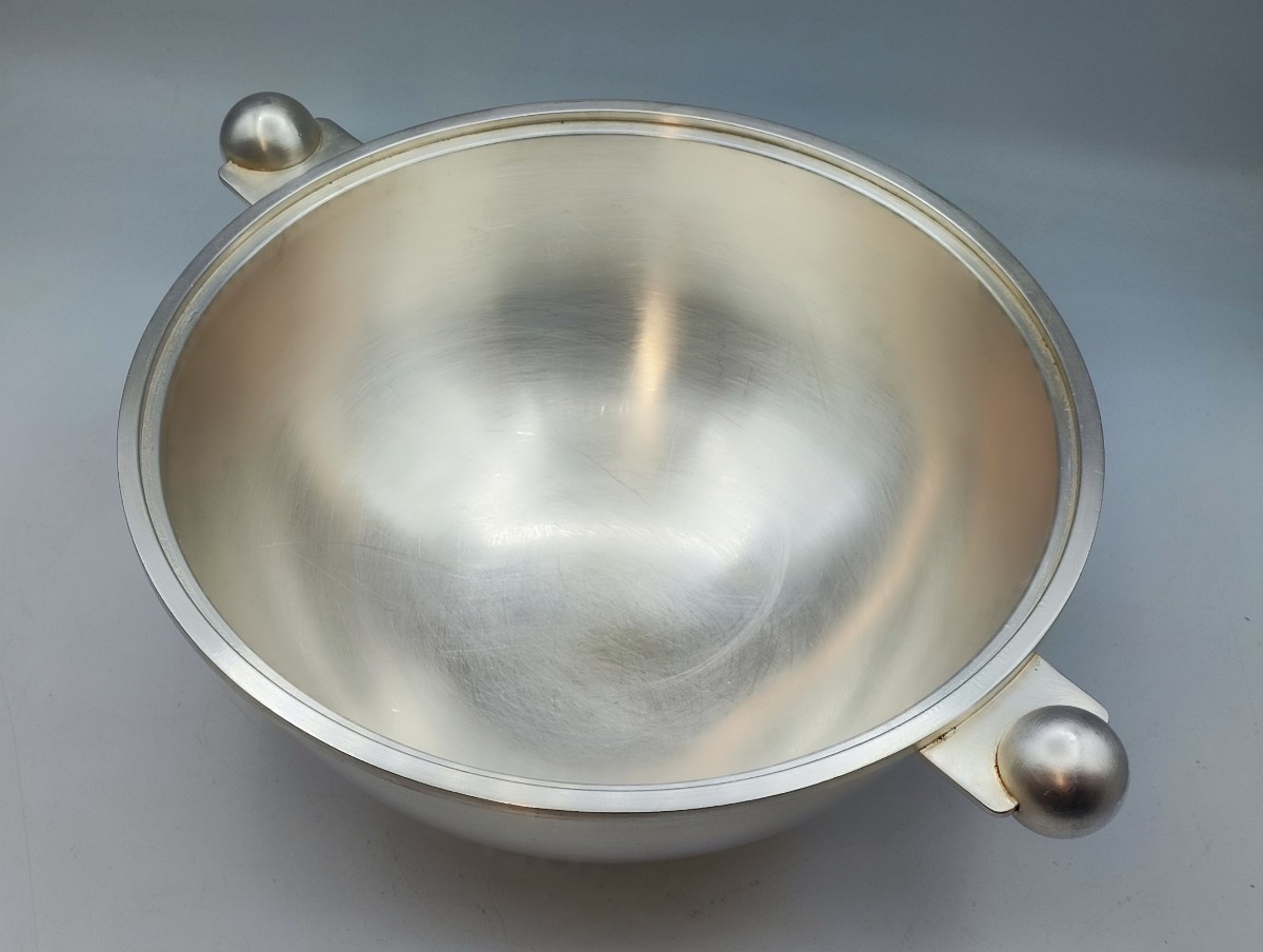 Luc Lanel For Christofle - Rare Modernist Soup Tureen On Foot-photo-4