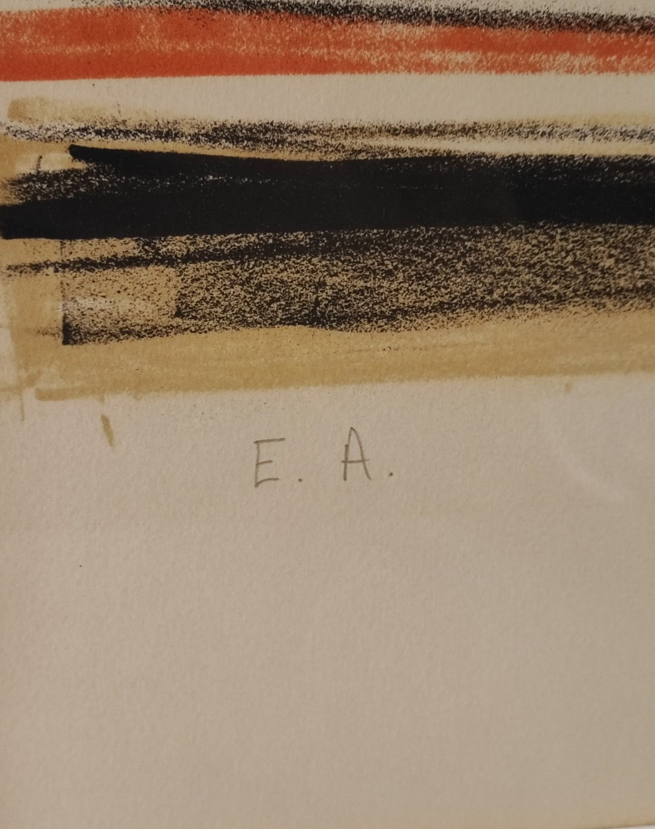 Bernard Buffet (1928- 1999 ) Lithographie Les Anémones - épreuve d'artiste-photo-3