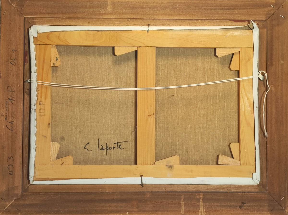 Georges LAPORTE (1926-2000) HST bord de mer en bretagne-photo-3