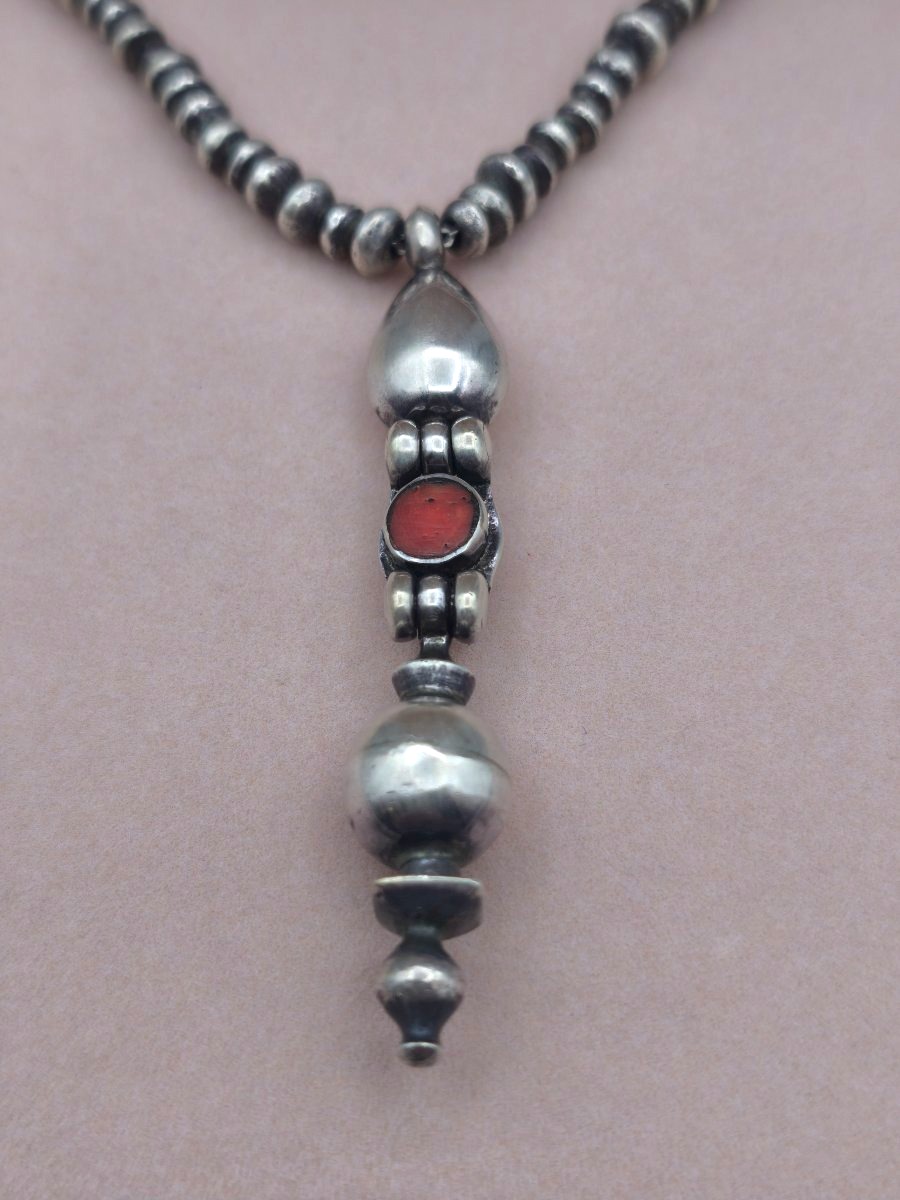 Goudji - Collier en argent moderniste -photo-2